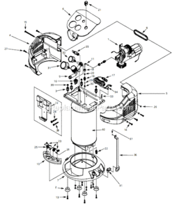 Page A Diagram and Parts List for FP205101 2006 Campbell Hausfeld Compressor